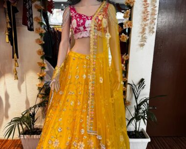 Bridal Mehendi Lehenga