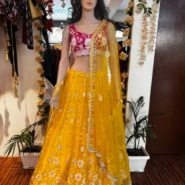 Bridal Mehendi Lehenga
