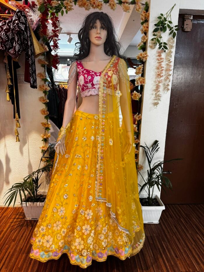 Bridal Mehendi Lehenga