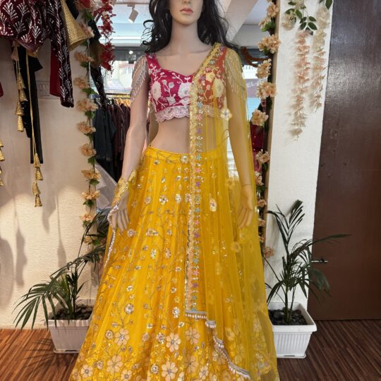 Bridal Mehendi Lehenga