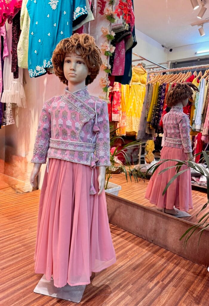 Embroidered Gunyu Choli Set for Girls - Image 2