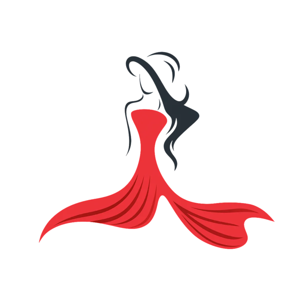 Sublime Attire Creation — Boutique logo featuring a graceful woman in a flowing red dress Sublime Attire Creation : Fashion Boutique in Kathmandu